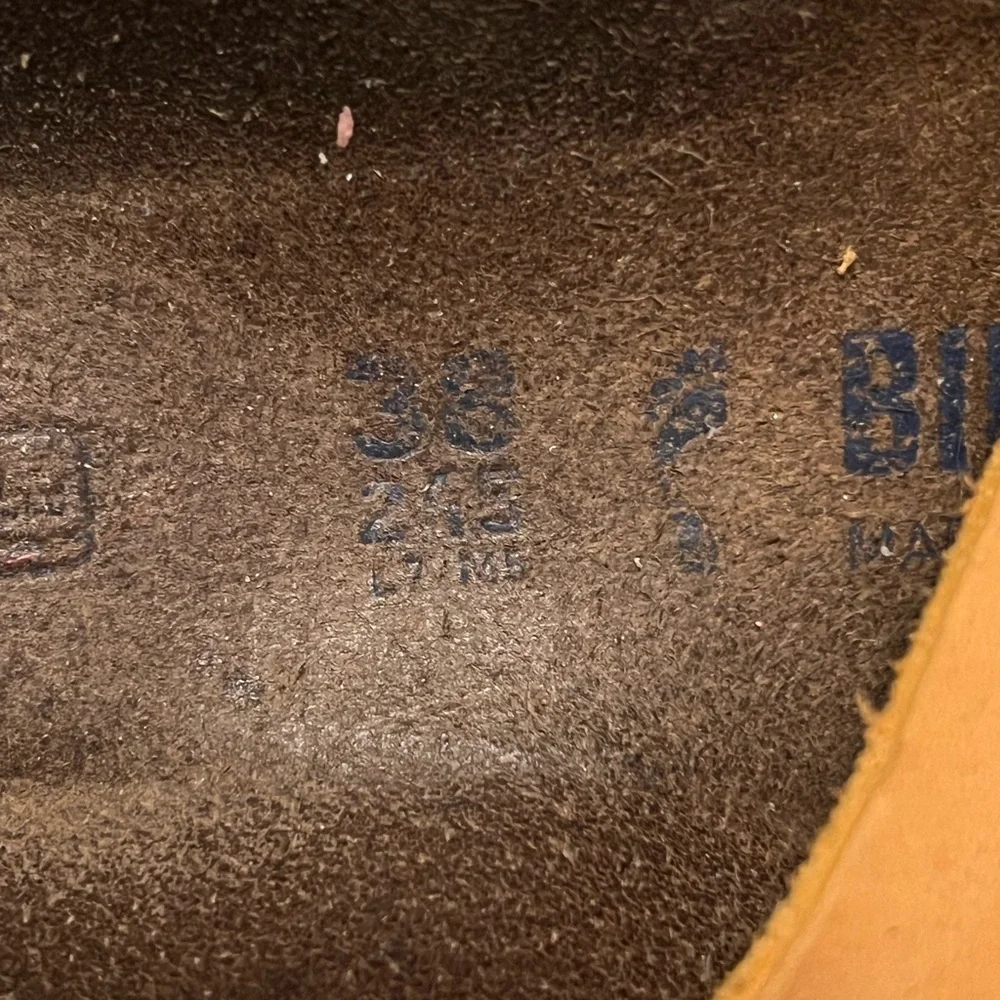 Birkenstock Arizona Premium Big Buckle Nubuck Leather size 7.5 USED - Picture 6 of 7